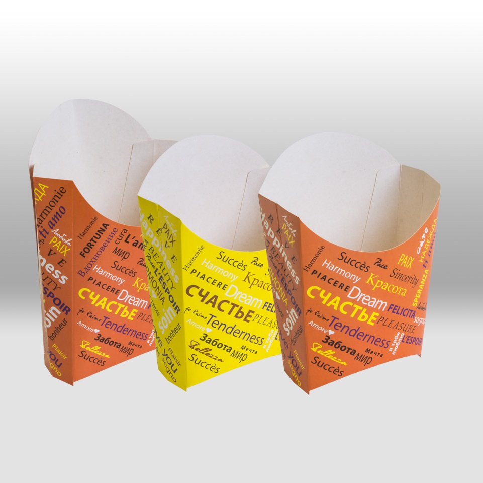 Paper Box for French Fries Fiesta by Papperskopp
